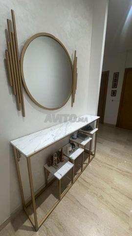 Table basse en marbre blanc - 2