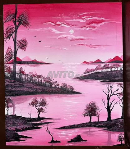 Tableaux originaux peints à la main avec peinture acrylique 70/60 - 2