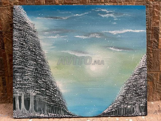 Tableaux originaux peints à la main avec peinture acrylique 70/60