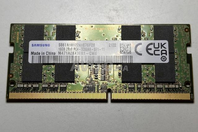 16Go RAM SAMSUNG DDR4 3200MHz pour Ordinateur Portable