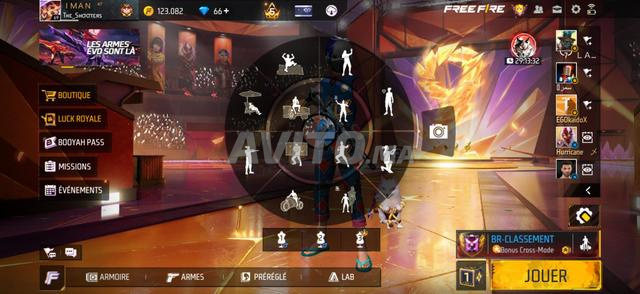 Compte Free Fire (vente ou échange) - 2