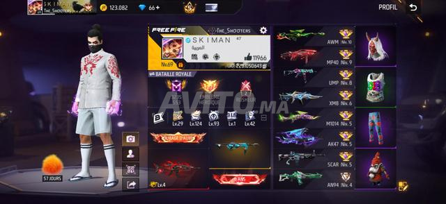 Compte Free Fire (vente ou échange)