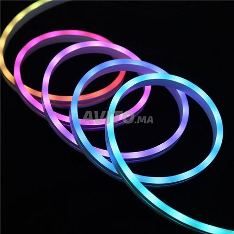 شريط إضاءة نيون LED ذكي RGB - متعدد الألوان - USB