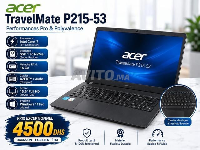 Acer i7 11e Gen / 16Go RAM / SSD 1To / Full HD