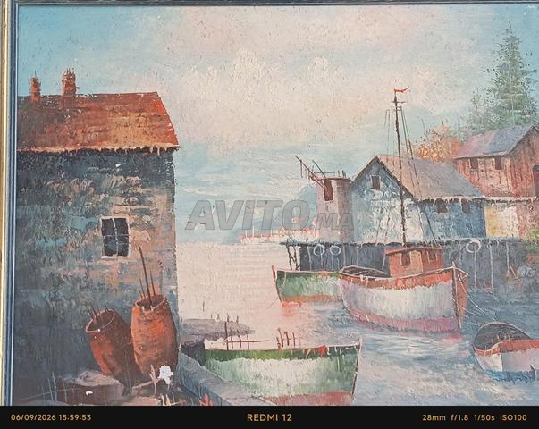 Tableau peinture Ukraine vintage W. Zeller - 2