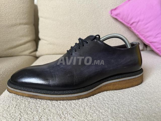 MAXVERRE Chaussures homme en cuir bleu - 2