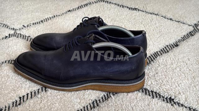 MAXVERRE Chaussures homme en cuir bleu
