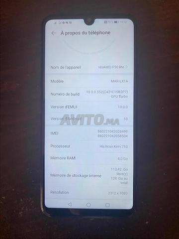 Huawei P30 lite avec 128 Go comme neuf - 2