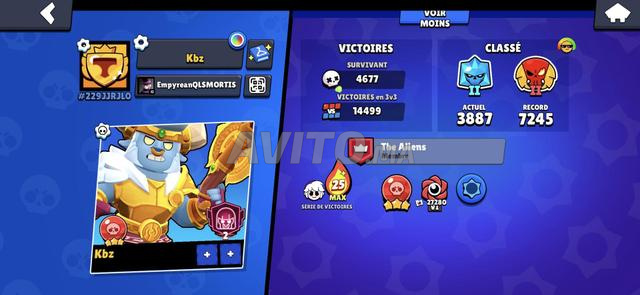 Compte Brawl stars 2020 100k Légendaire - 2