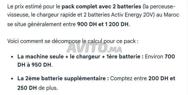 Pack outillage Ferrex 20V perceuse visseuse - 2