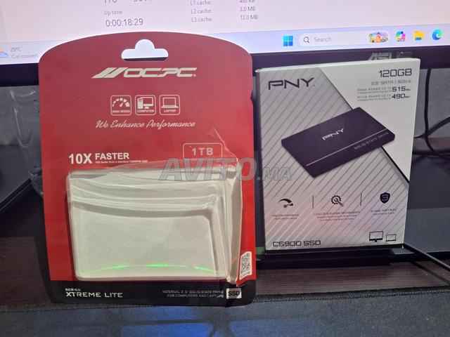 🚀 قرص SSD بسعة 1 تيرابايت OCPC / قرص SSD بسعة 120 جيجابايت PNY للبيع