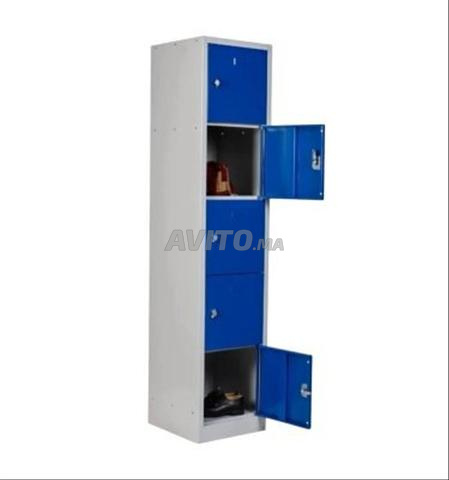 VESTIAIRE MÉTAL 5 CASES مناسب للشركات والمعامل - 2