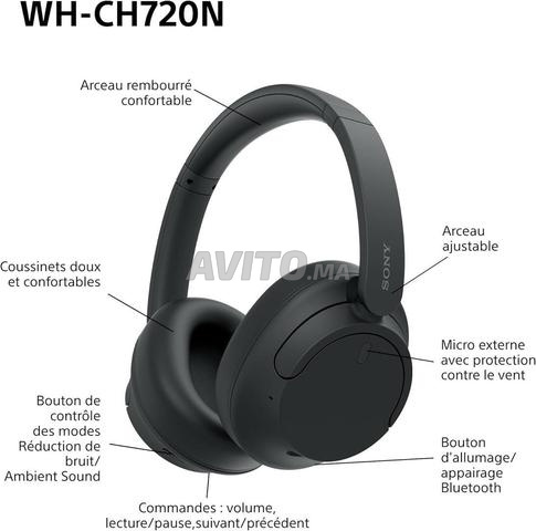 Sony WH CH720N Casque Bluetooth Noir Original Neuf - 2