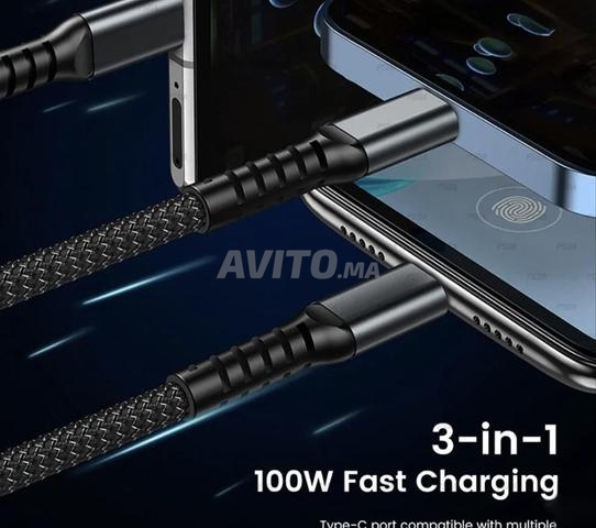Câble de charge 3 en 1 pas cher - 2