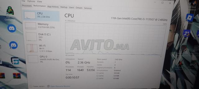 PC Clevo i5 11ème Gén 16GB RAM Iris Xe État Neuf - 2