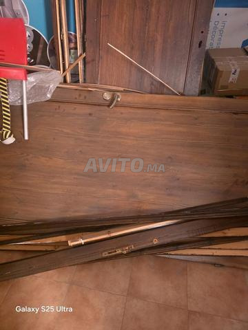 7 portes bois rouge - 2