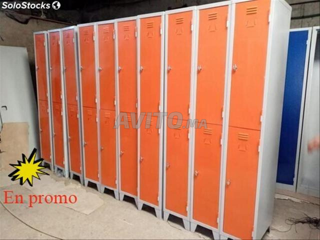 خزانة ملابس معدنية\vestiaire 3 أبواب متعددة الألوان