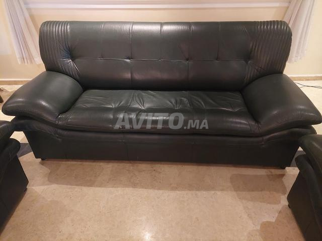 Set de 3 fauteuils en cuir - 2