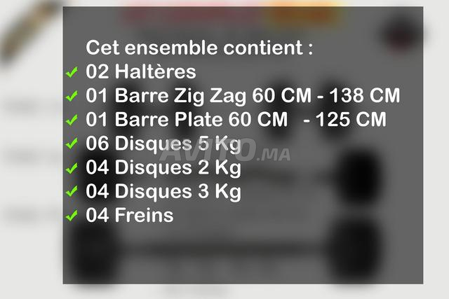 Pack Musculation 50 KG - Neuf - - 2