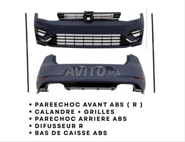 Kit carrosserie Golf 7 (2013-2017) vers Style 7.5 R - 2