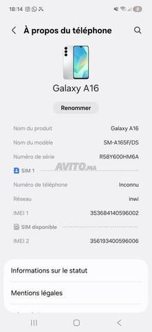 Galaxy A16 128Go - 2