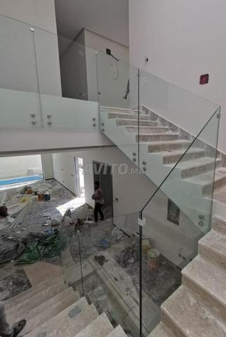Installation garde-corps escalier vitré Stastif 8/8 - Marrakech Silver - 2