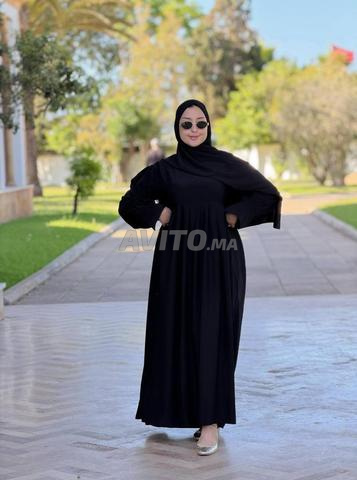 Abaya de luxe pour femmes avec châle - 2