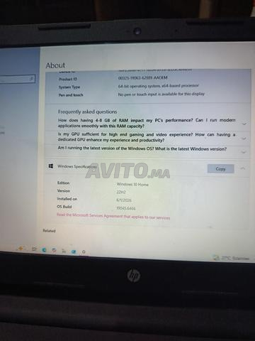 PC HP Notebook à vendre