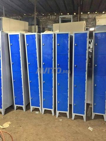خزانة ملابس حديدية\vestiaire 5 portes \armoire cas - 2