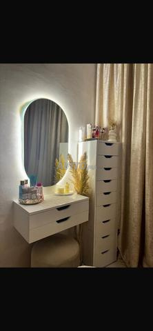Coiffeuse et miroir avec commode 9 tiroirs - 2