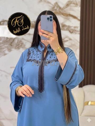 Djellaba marocaine pour femmes, brodée à la main - 2