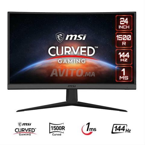 شاشة MSI Optix G24C6 مقاس 24 بوصة منحنية 144 هرتز للألعاب