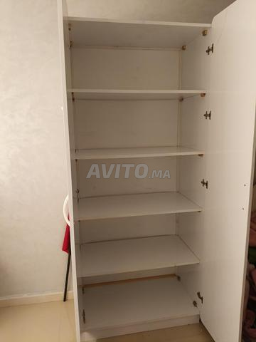 Placard et commode en bois MDF blanc - 2