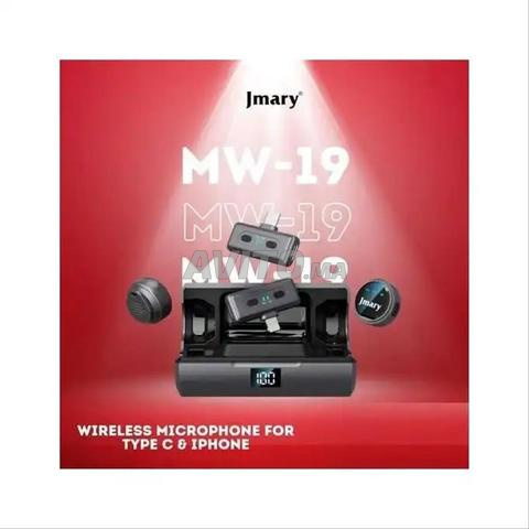 جيماري MW-19 ميكروفون لاسلكي مزدوج Type-C و Lighting