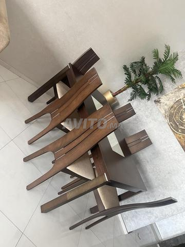Table à manger avec 6 chaises (150cm/90cm) - 2