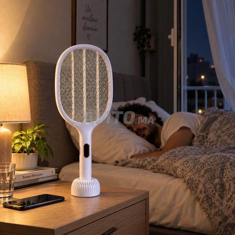 🦟⚡ Raquette électrique anti-moustiques 2 en 1 rechargeable - 2