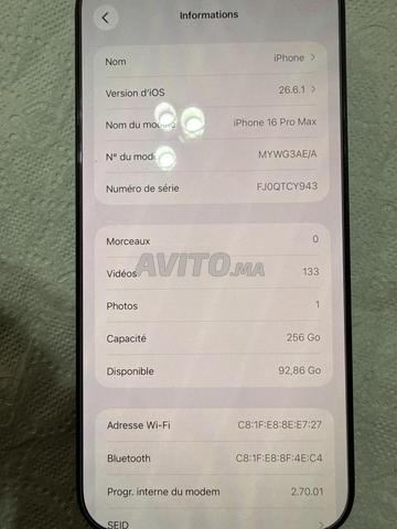 iPhone 16 Pro Max 256 Go - 2