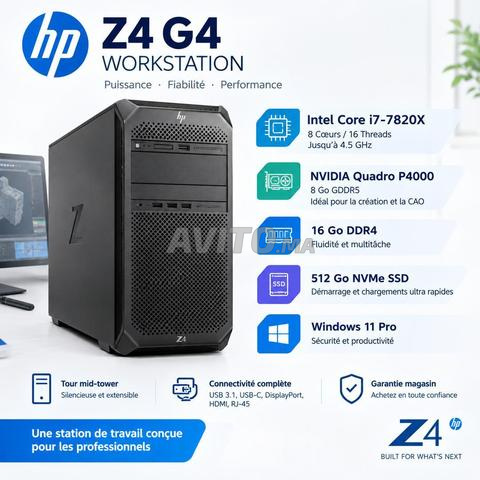 محطة عمل HP Z4 G4 — i7 / Quadro P4000 8GB