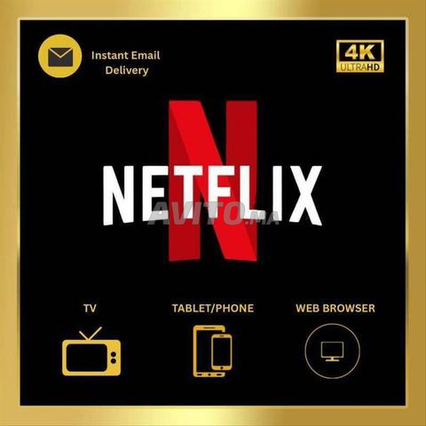 🎬 Netflix Premium 4K – Avec garantie de service à 49 Dhs