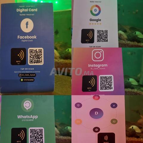 Support acrylique compatible NFC et QR