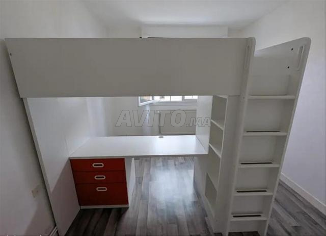 سرير بمكتب علوي من IKEA - 2
