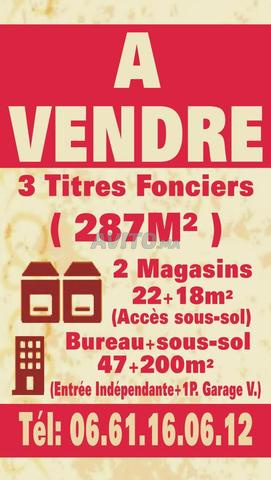 1 bien à vendre en 3 titres fonciers - 2