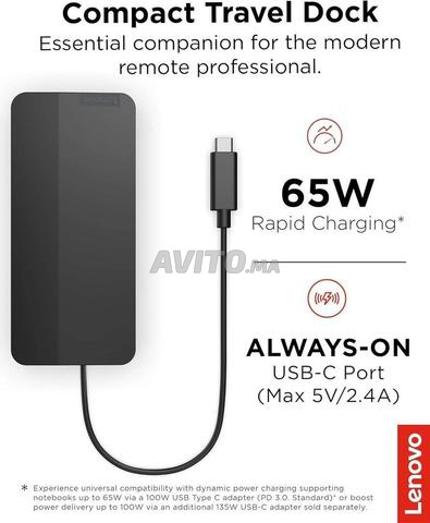 محطة إرساء سفر مزدوجة العرض USB-C - 2