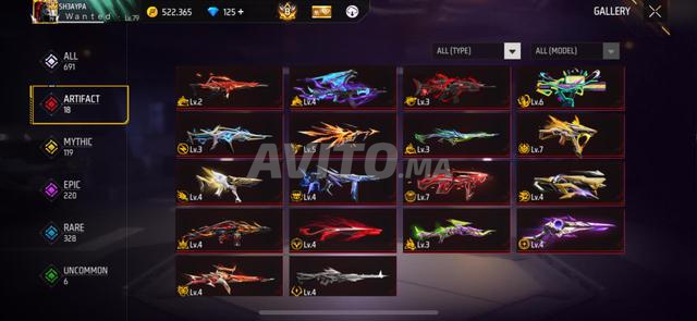 compte free fire 4000dh fix  - 2