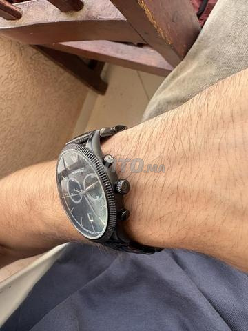 Montre Emporio Armani en acier inoxydable noir - 2