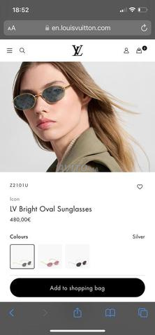 Lunettes de soleil LV Bright Oval originales /Lunettes LV