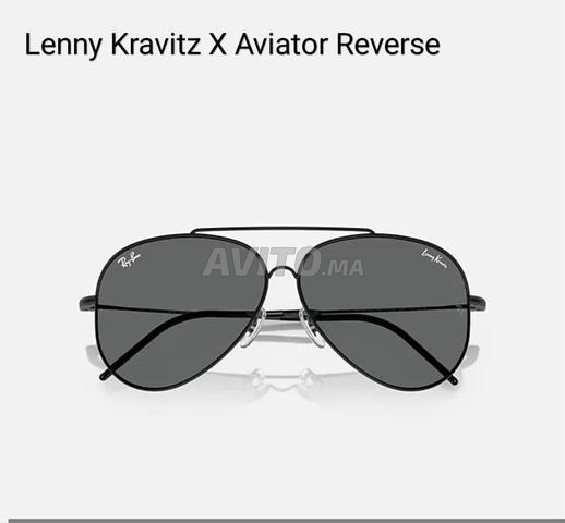 Lunettes de Soleil Unisexe Ray Ban Lenny Kravitz X Aviator Reverse Original - 2