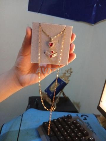 قلادة وخاتم ❤️ تصميم رومانسي وأنثوي. - 2