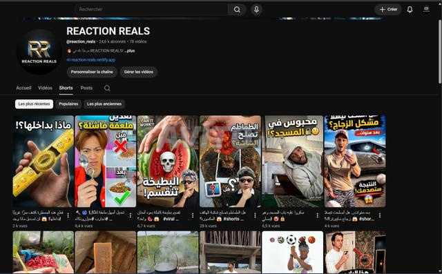 Chaîne YouTube 24.6K abonnés engagés à vendre