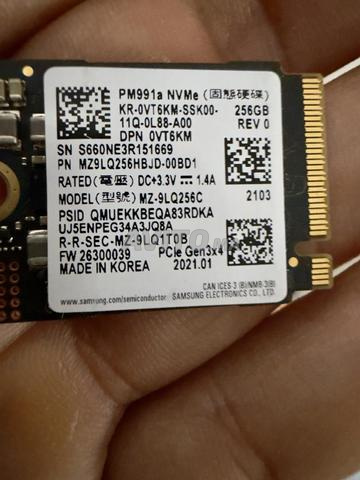 NVMe 256 جيجابايت بحجم 2230 - 2